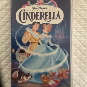 Disney Cinderella VHS with Blue and Gold Cover